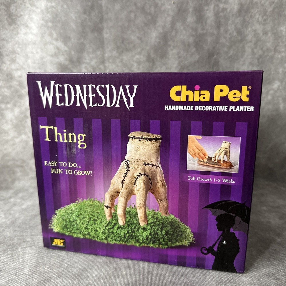 Wednesday Thing Decorative Ch Ch Ch Chia!  Addam's Family Chia Pet New in box